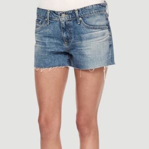AG The Bonnie Relaxed Distressed Blue Jean Denim Mid‎ Rise Shorts NWT Women's 30